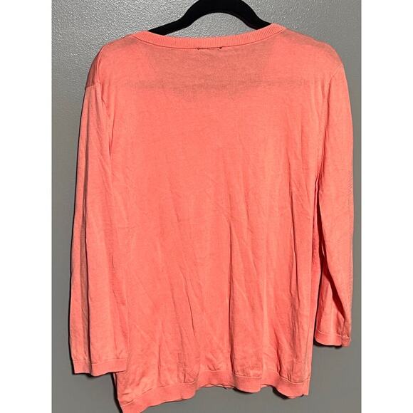 NWT Tablbots Cardigan S Salmon Button Up Long Sleeve - Picture 2 of 5